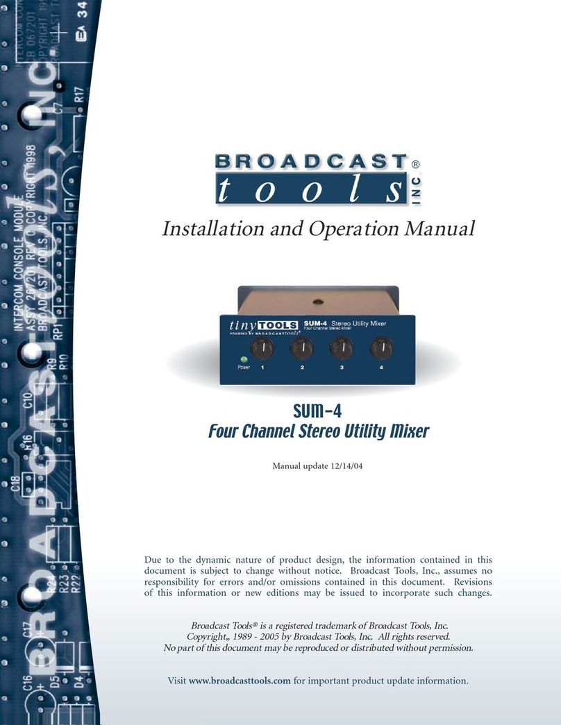 Broadcast Tools SUM-4 User manual
