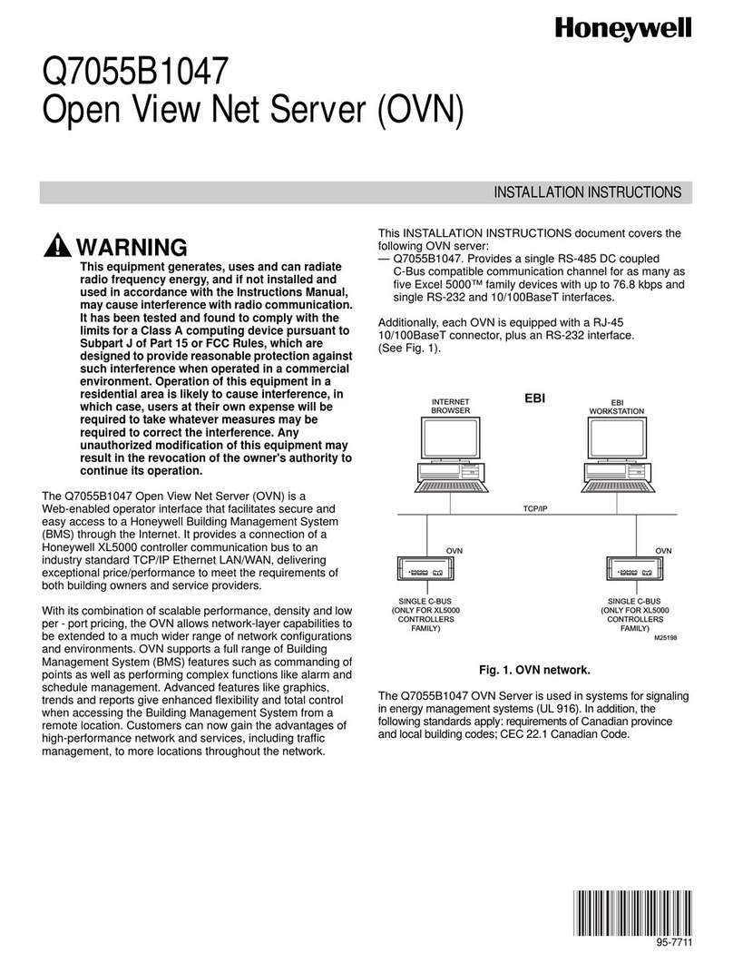 Honeywell Q7055B1047 User manual