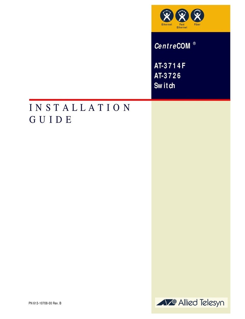 Allied Telesis CentreCOM AT-3714F installation guide Allied Telesis CentreCOM AT-3714F installation guide