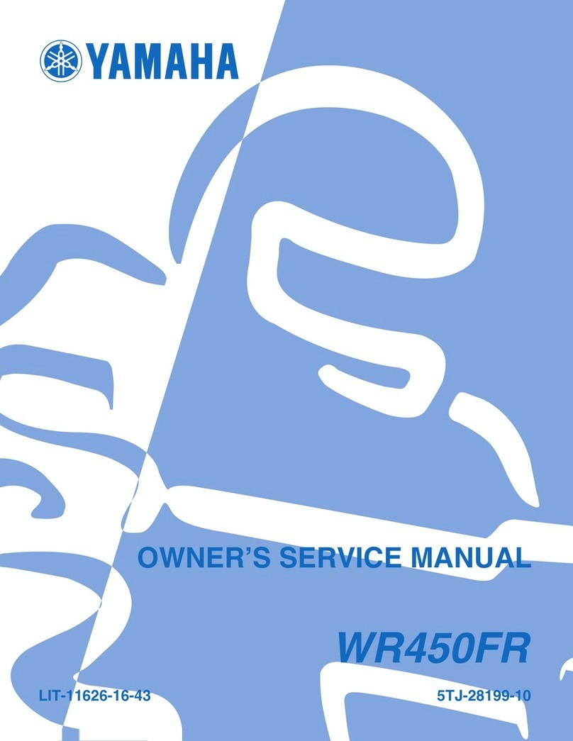 Yamaha WR450F(R) Owner's service manual