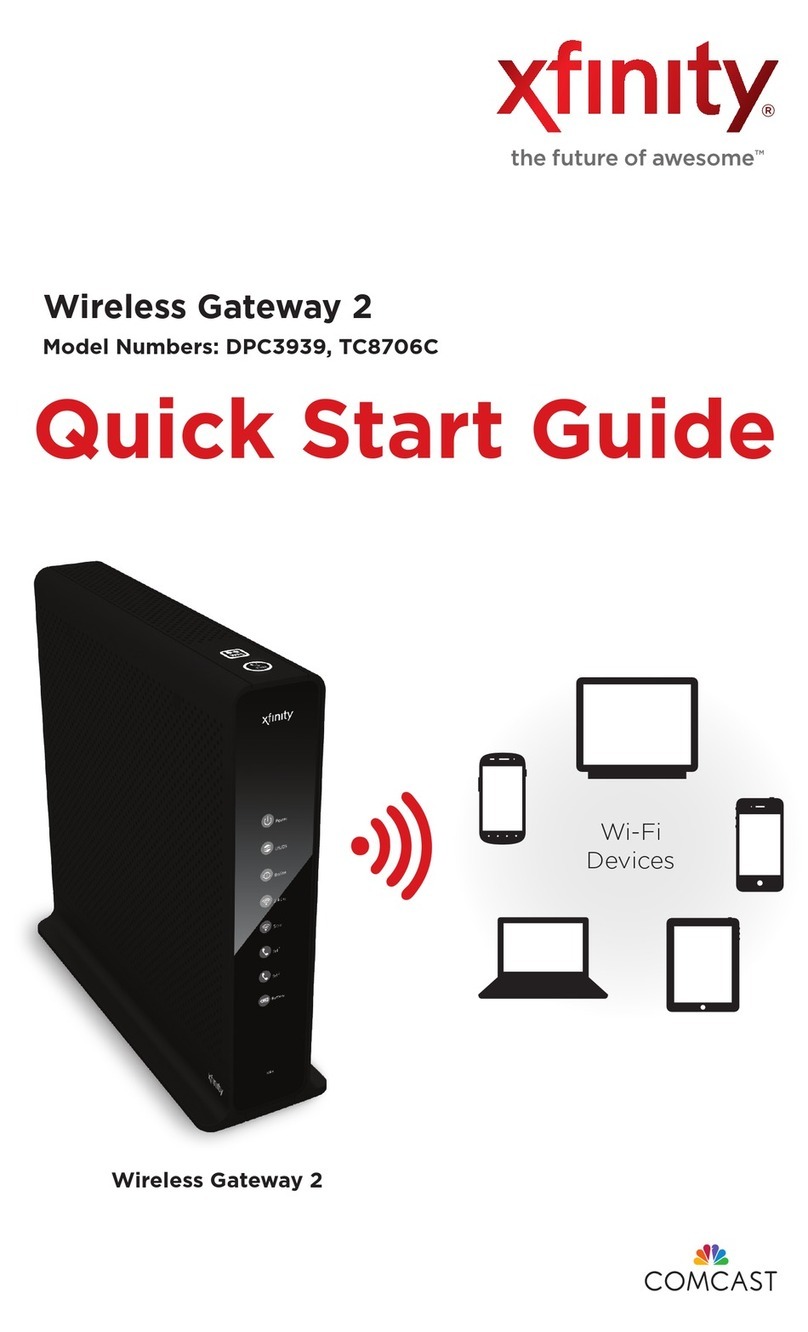 Cisco Comcast Xfinity DPC3939 User manual
