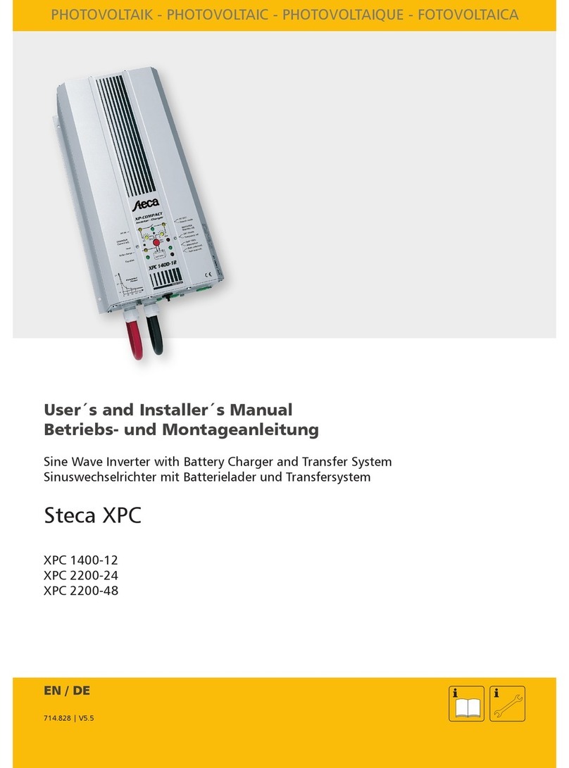 Steca XPC 1400-12 Use and care manual
