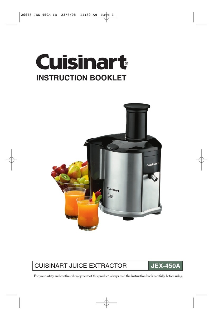 Cuisinart JEX-450A User manual