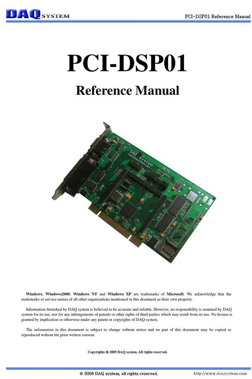 DAQ PCI-DSP01 Reference manual