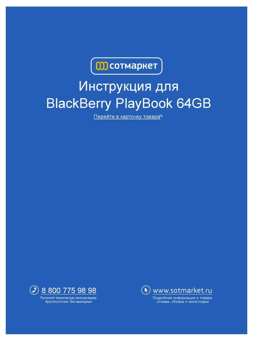 Blackbe;rry PlayBook Tablet user guide