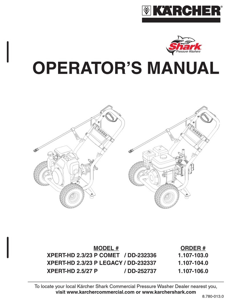 Karcher Shark XPERT-HD 2.3/23 P LEGACY Operator's manual Karcher Shark XPERT-HD 2.3/23 P LEGACY Operator's manual