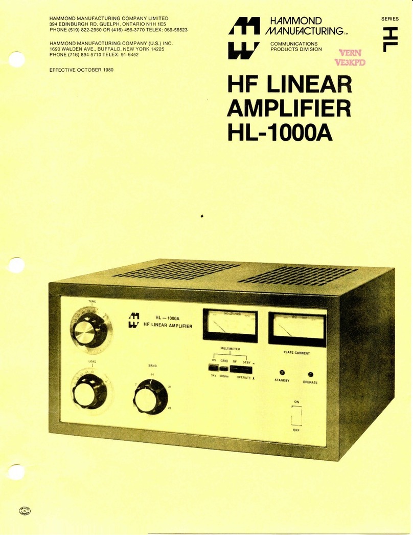 Hammond HL-1000A instructions