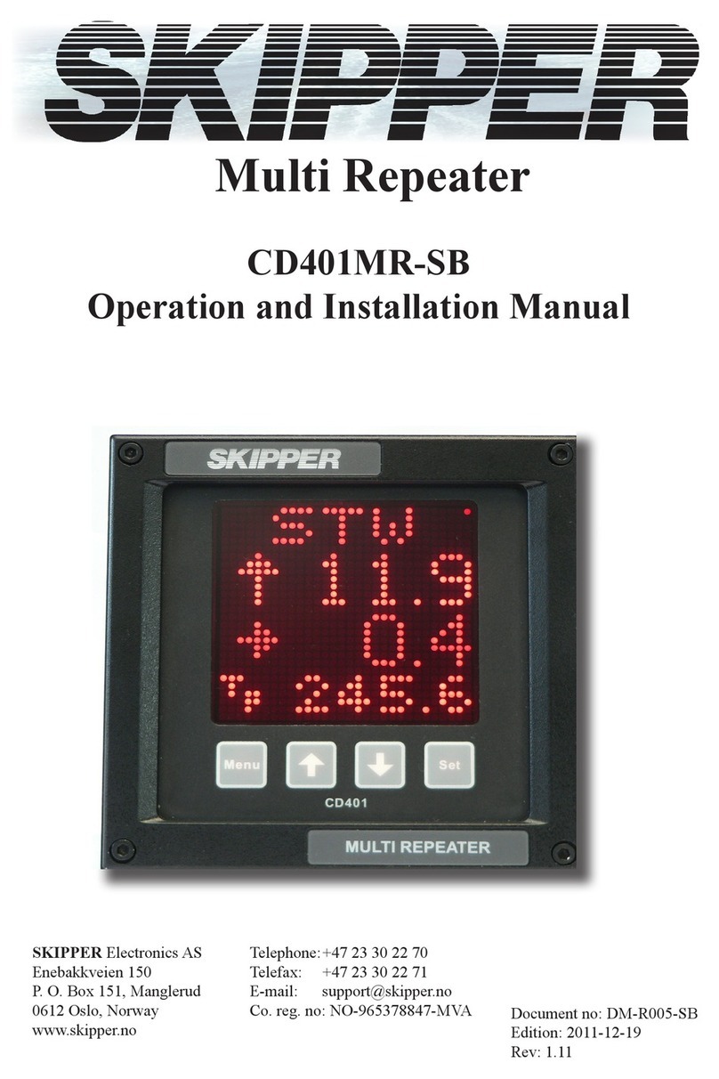 Skipper CD401MR-SB Operation and installation manual