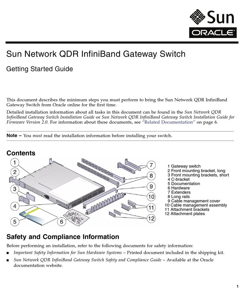 Sun Oracle Sun Network QDR InfiniBand Gateway Switch User manual Sun Oracle Sun Network QDR InfiniBand Gateway Switch User manual
