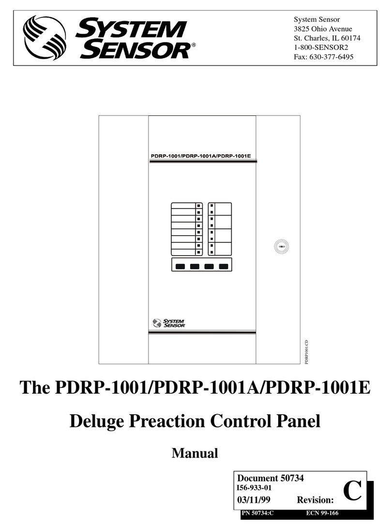 System Sensor PDRP-1001 Series User manual