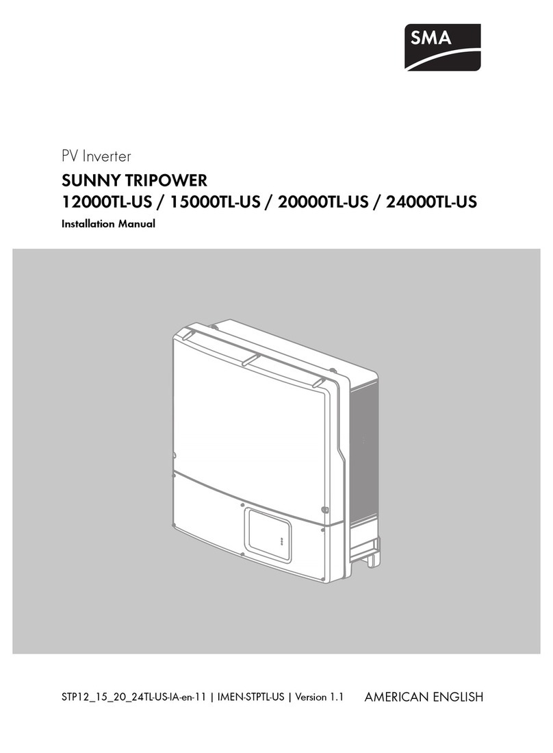 SMA SUNNY TRIPOWER 12000TL-US installation manual SMA SUNNY TRIPOWER 12000TL-US installation manual