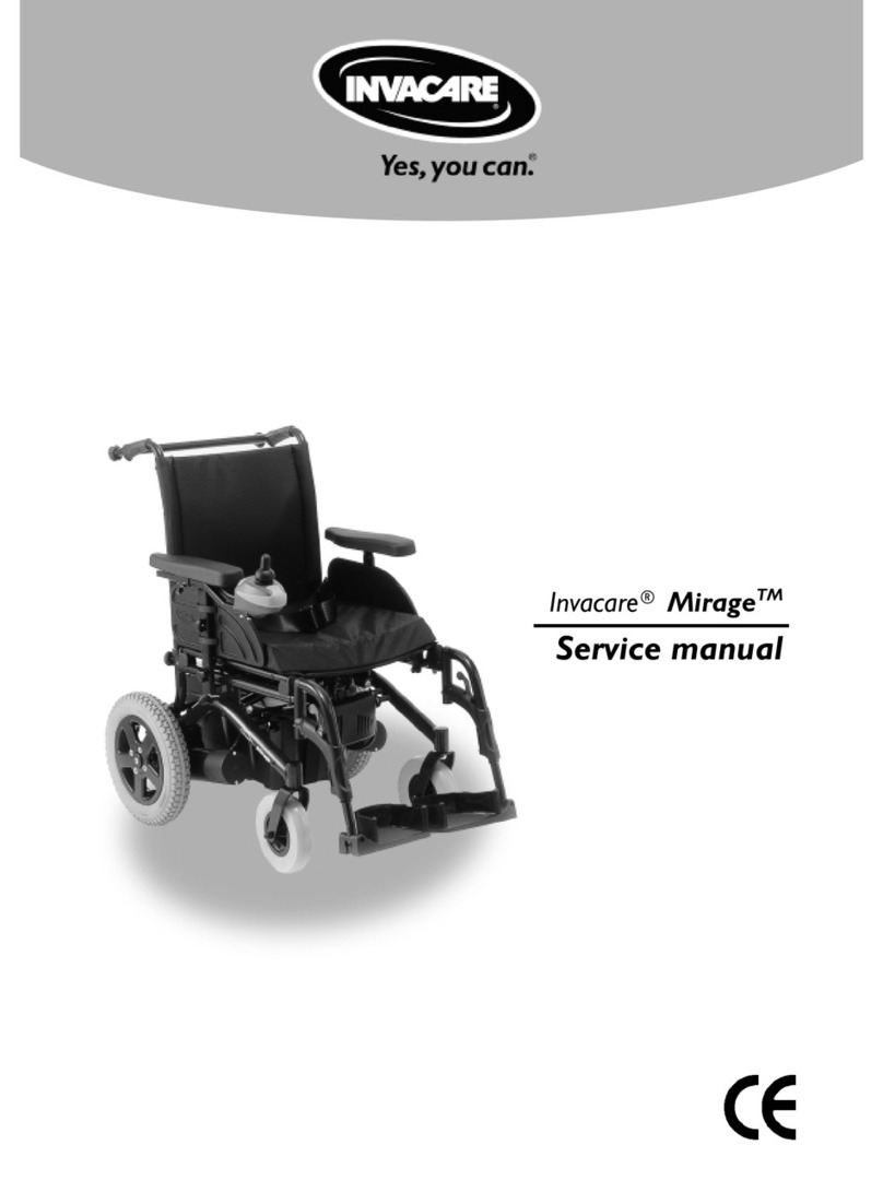 Invacare Mirage User manual