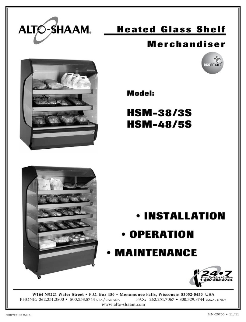 Alto-Shaam HSM-38/3S Installation, operation and maintenance