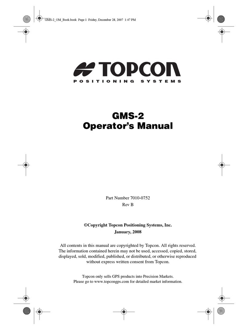 Topcon GMS-2 Operator's manual