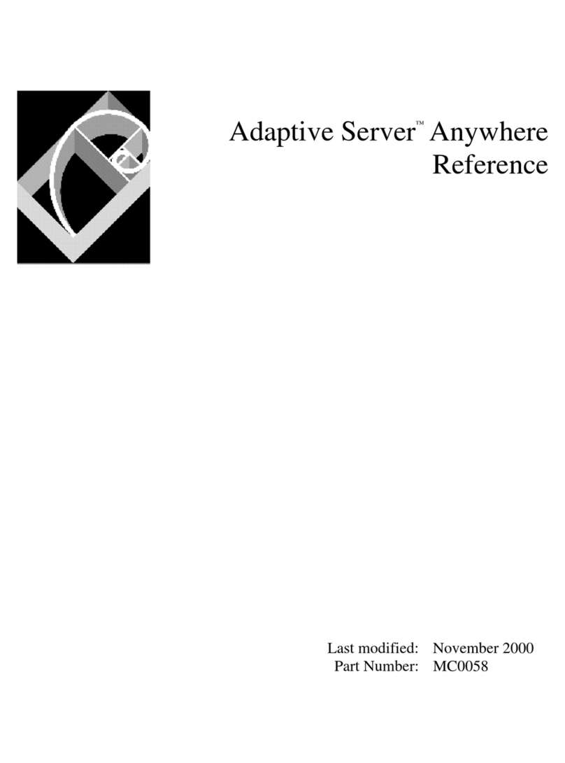 Sybase Adaptive Server Anywhere Service manual
