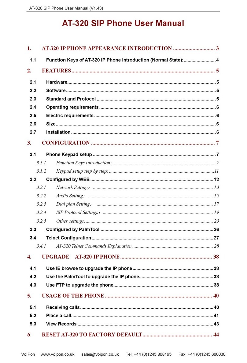 VoIPon AT-320 user manual