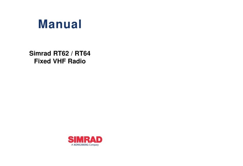 Simrad RT62 User manual Simrad RT62 User manual