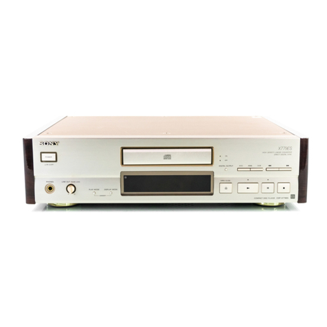 Sony CDP-X779ES User manual