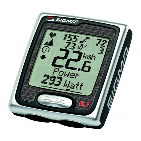 Sigma ROX 9.1 User manual