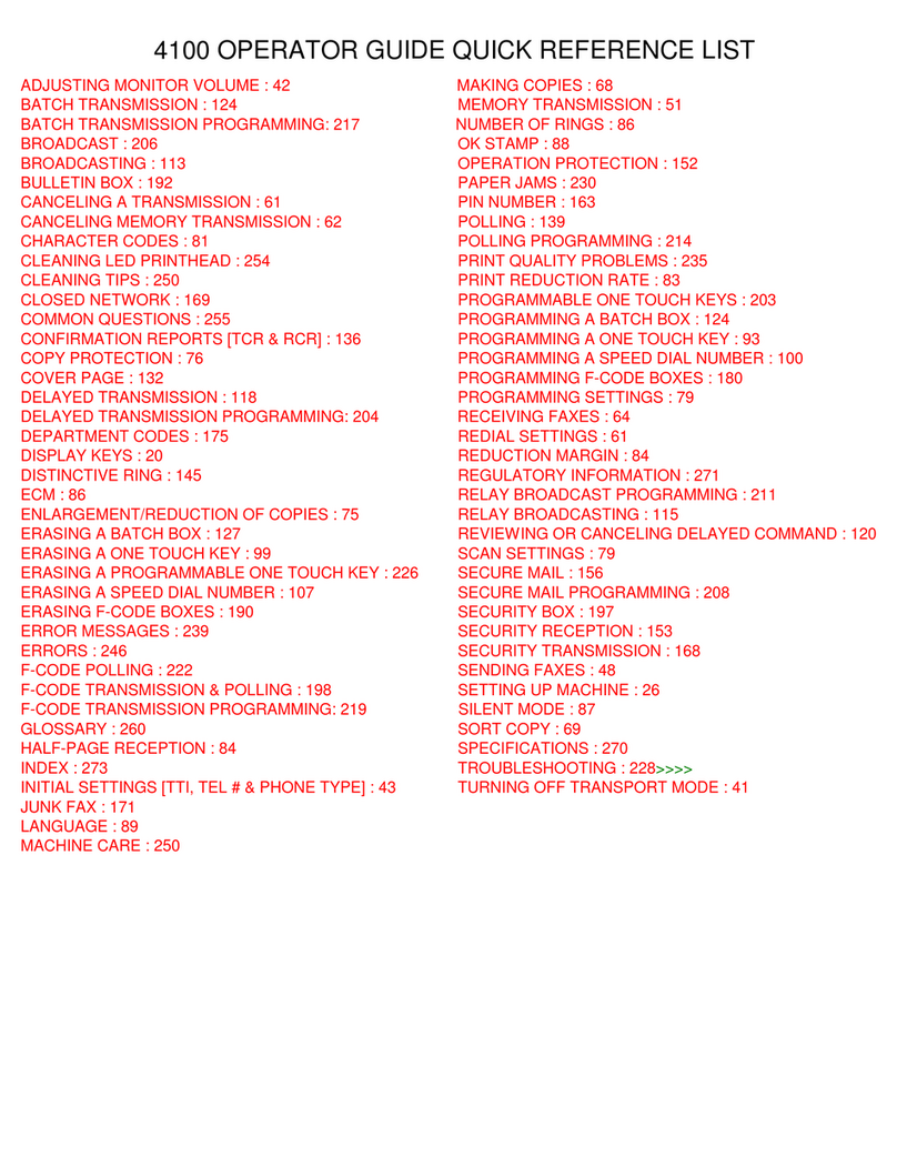 Pitney Bowes 4100 Operator's guide