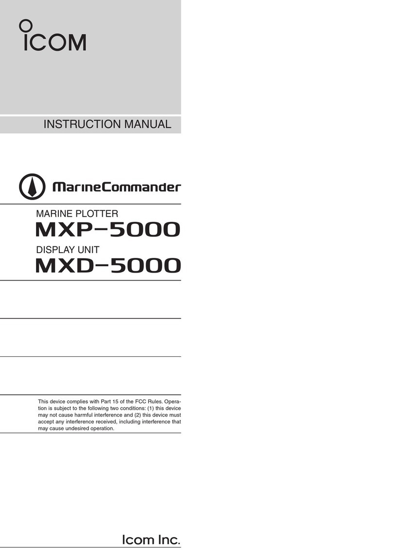 Icom MarineCommander MXP-5000 instruction manual