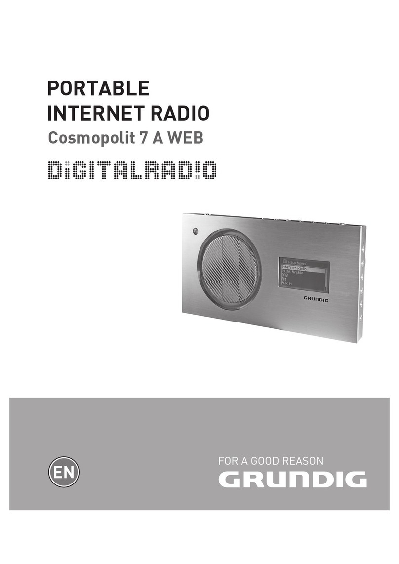 Grundig Cosmopolit 7 WEB User manual