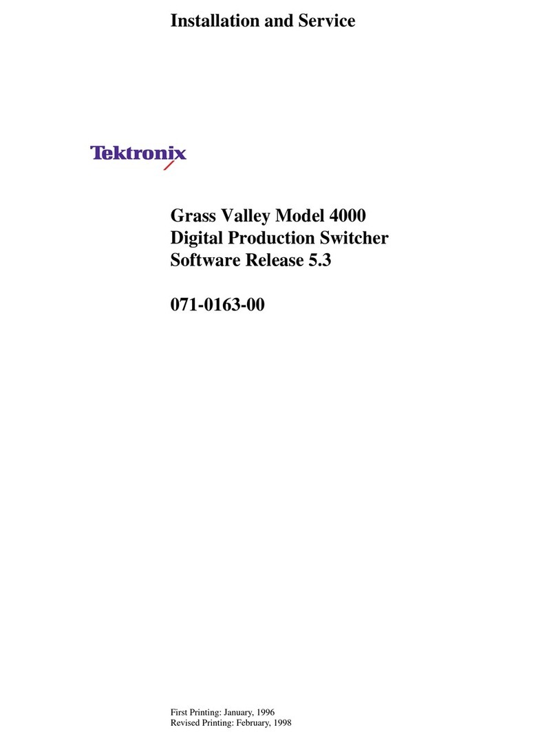 Tektronix Grass Valley 4000 Manual