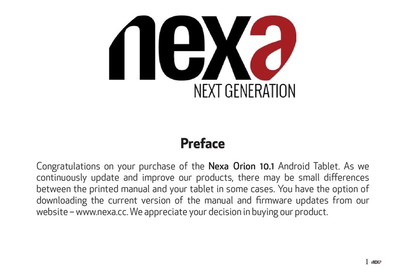 Nexa Orion 10.1 instructions