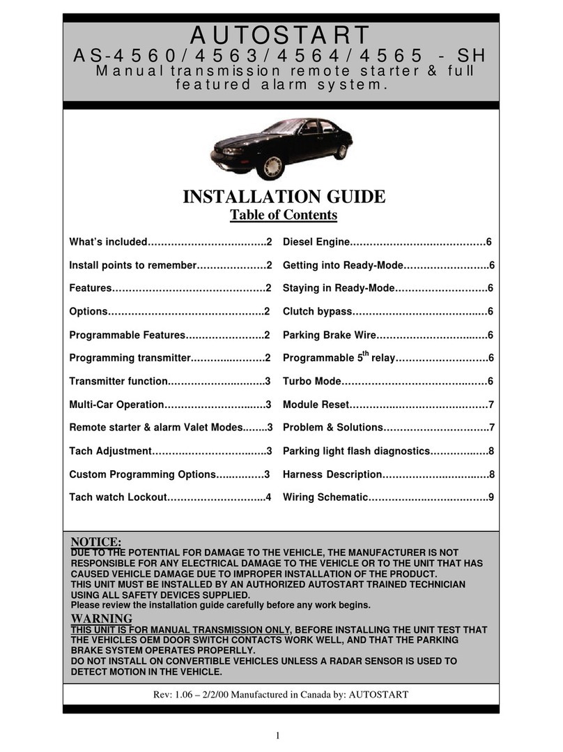 Autostart AS-4560-SH User manual