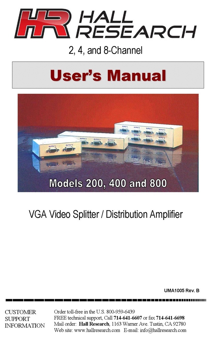 Hall Research Technologies 200 user manual