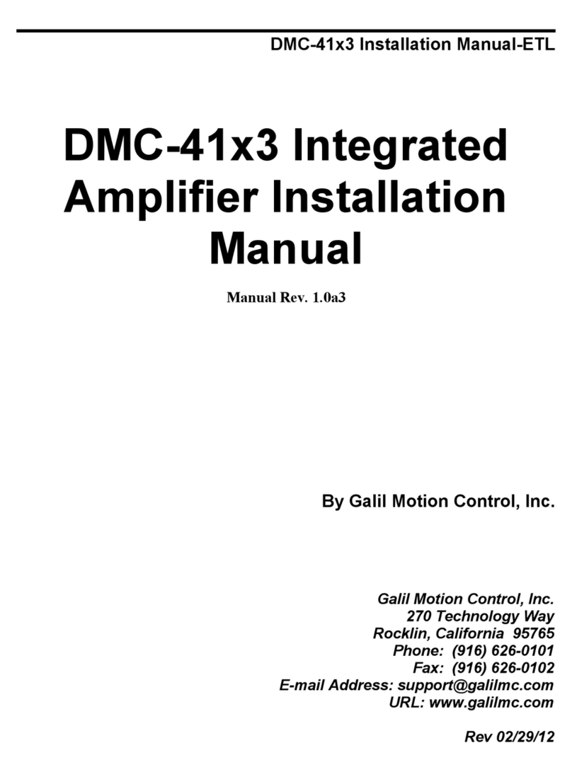 Galil DMC-41x3 User manual