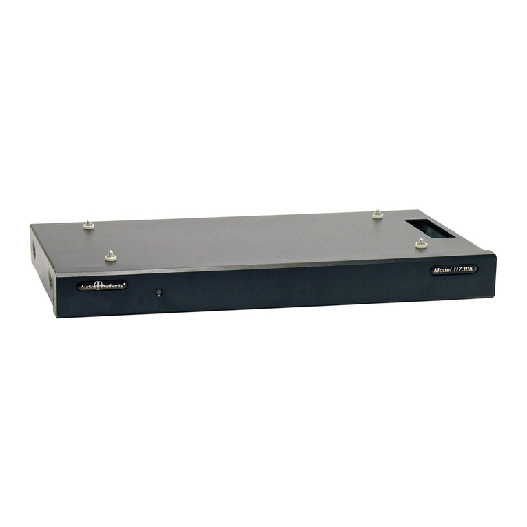 Audio Authority 1172BK Owner's manual