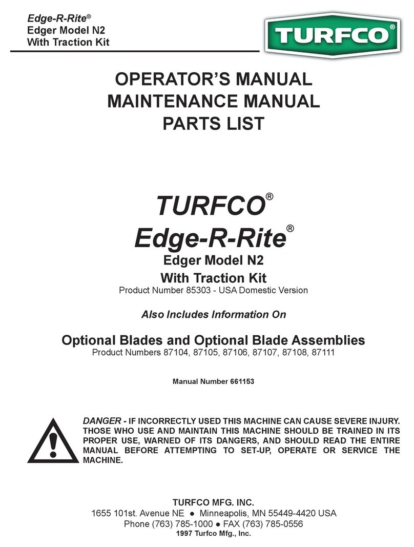 TURFCO Edge-R-Rite N2 Operator's manual