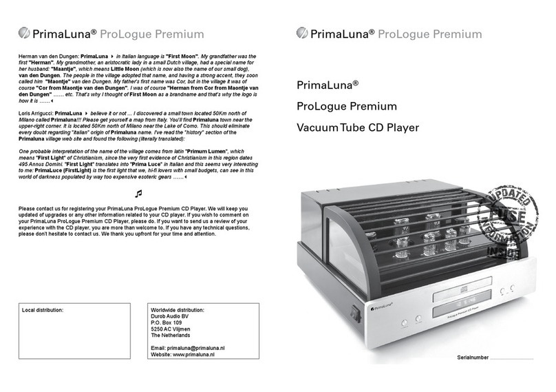 PrimaLuna ProLogue Premium user manual