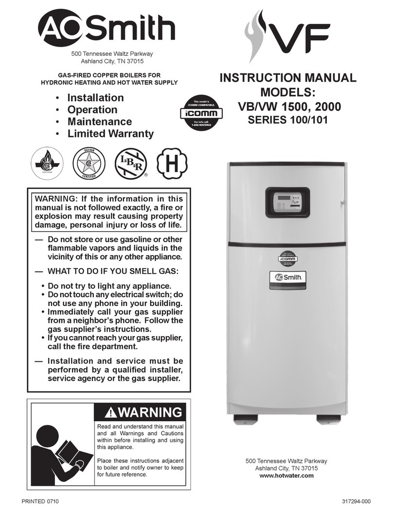 A.O. Smith VB/VW 1500, 2000 instruction manual