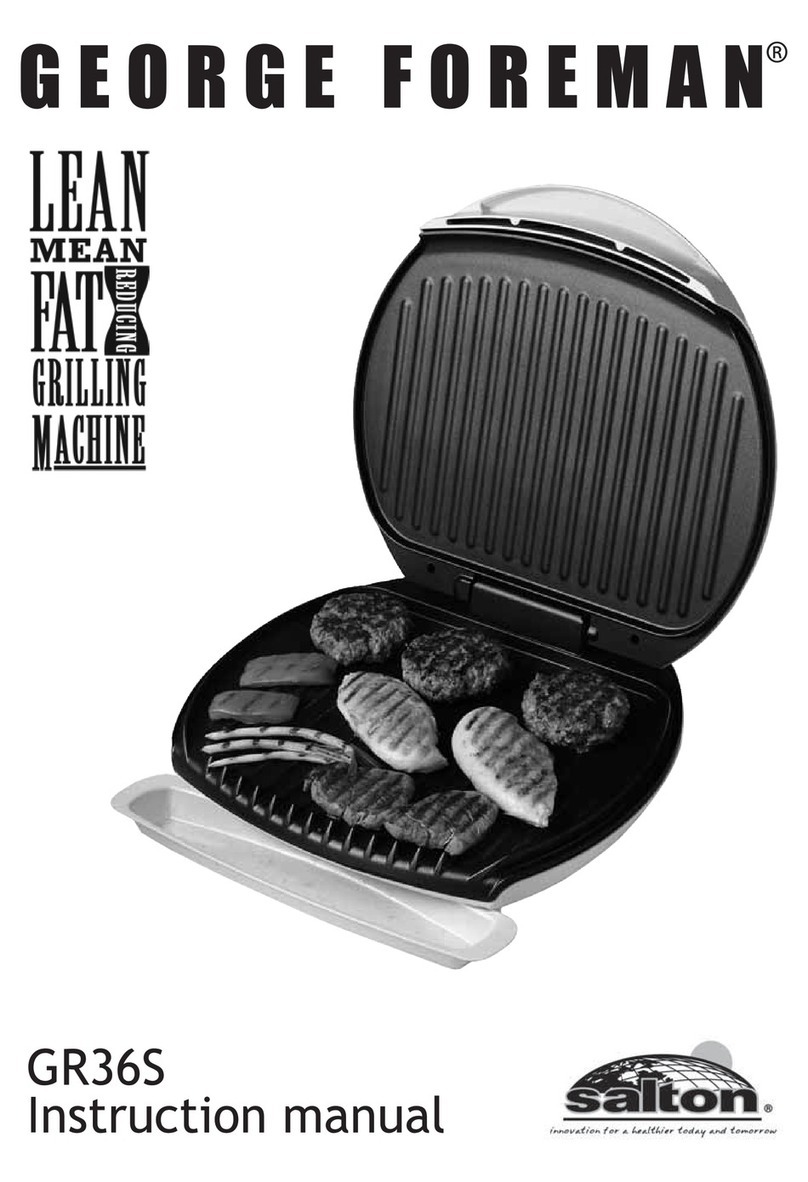 George Foreman GR36S User manual