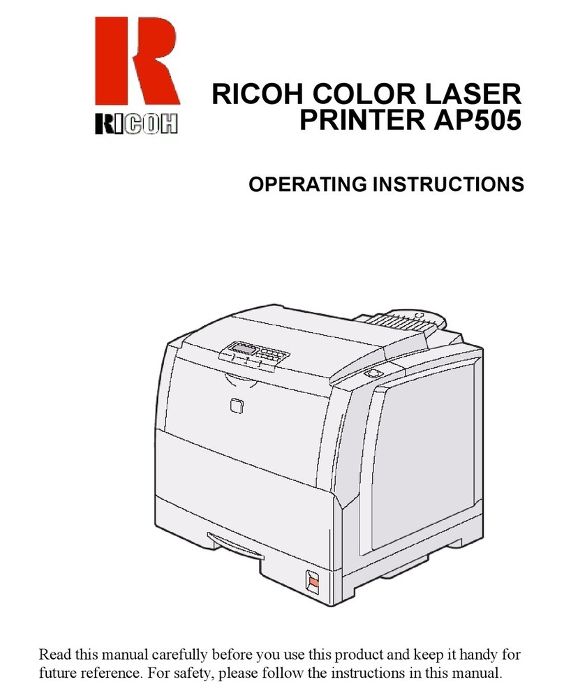 Ricoh AP505 User manual