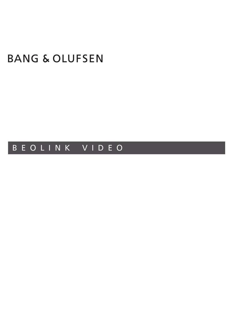 Bang & Olufsen BEOLINK VIDEO user guide
