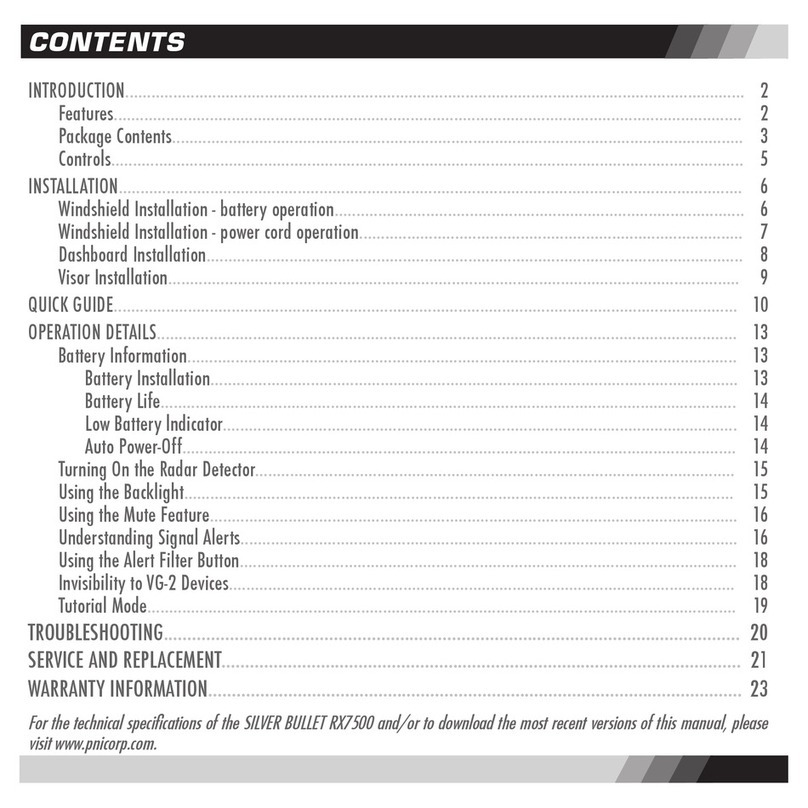 PNI SILVER BULLET RX7500 user guide