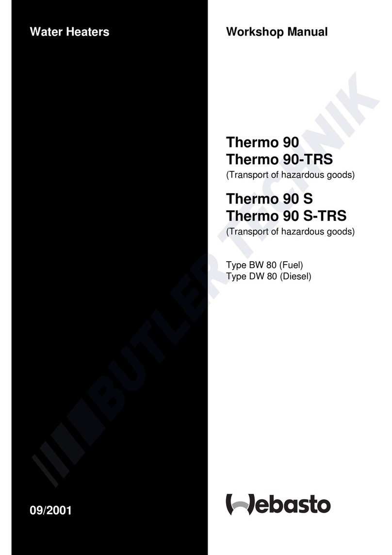 Webasto Thermo 90 Workshop manual