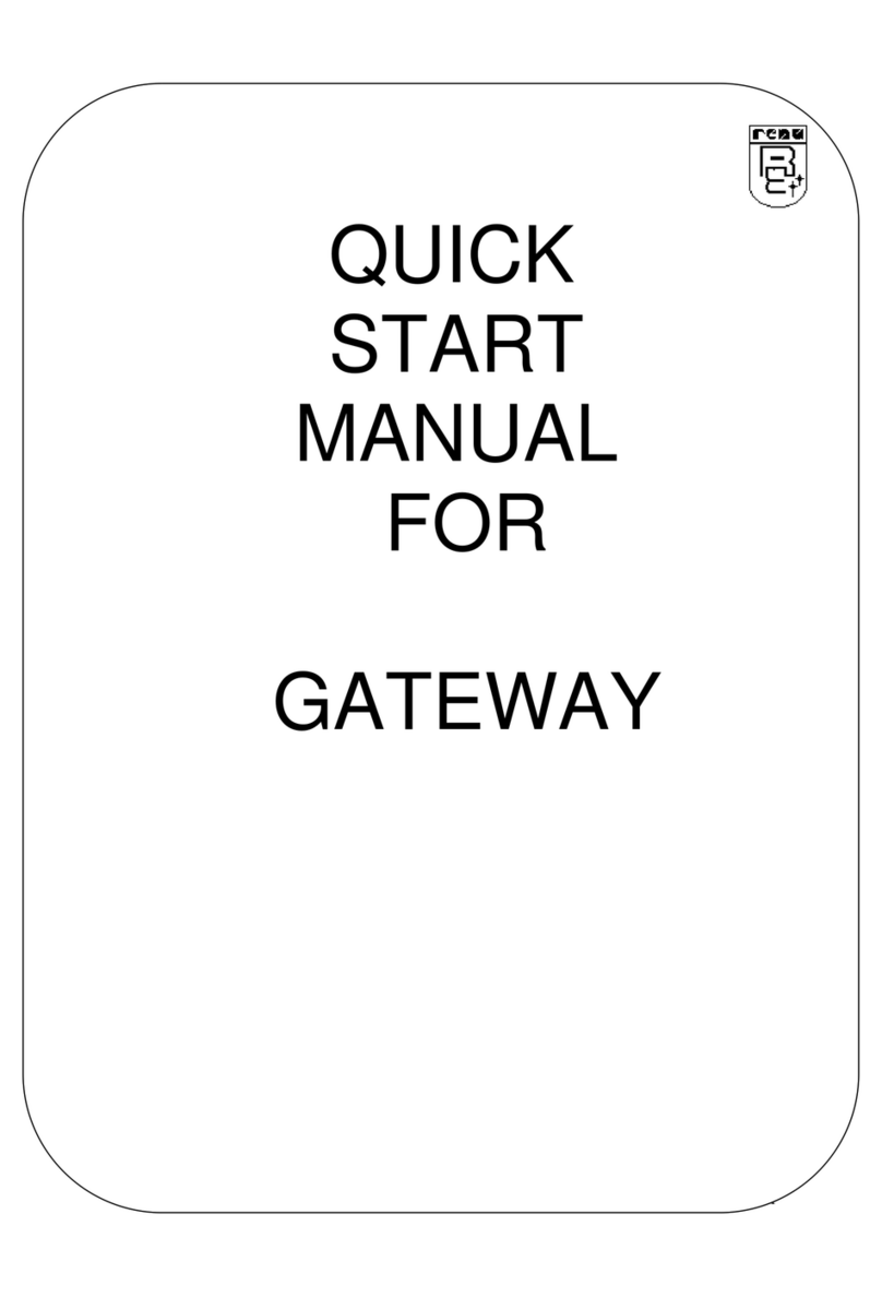 Renu Electronics Gateway Instruction manual