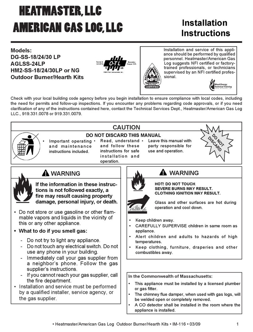 Heatmaster DG-SS-18 installation instructions