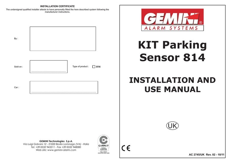 Gemini KIT ParkingSensor 814 Guide