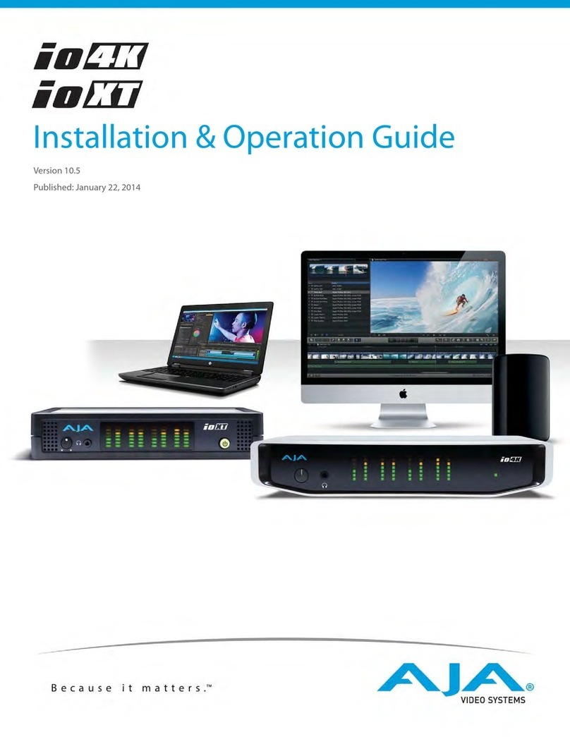 AJA io4K Original operating instructions