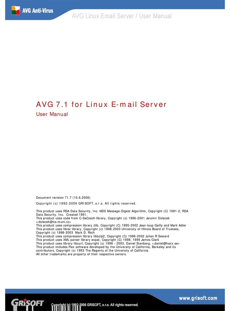 AVG Linux E-mail Server User manual