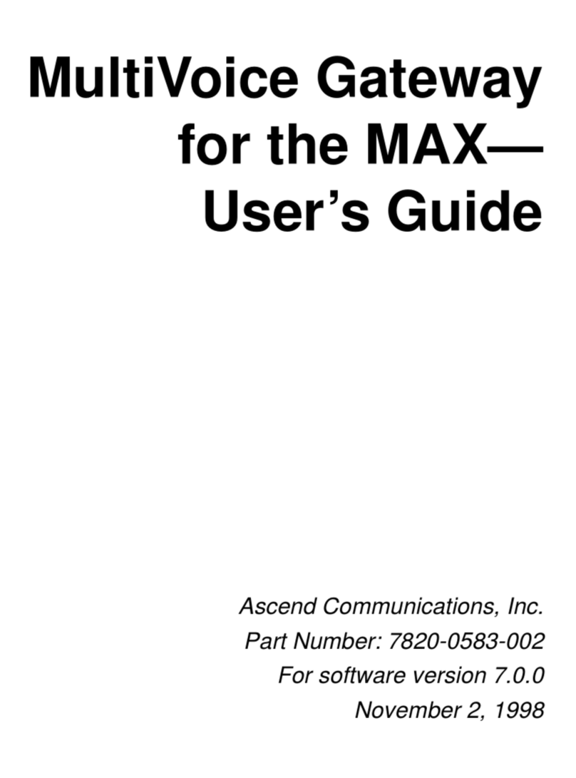 Ascend MultiVoice Gateway user guide