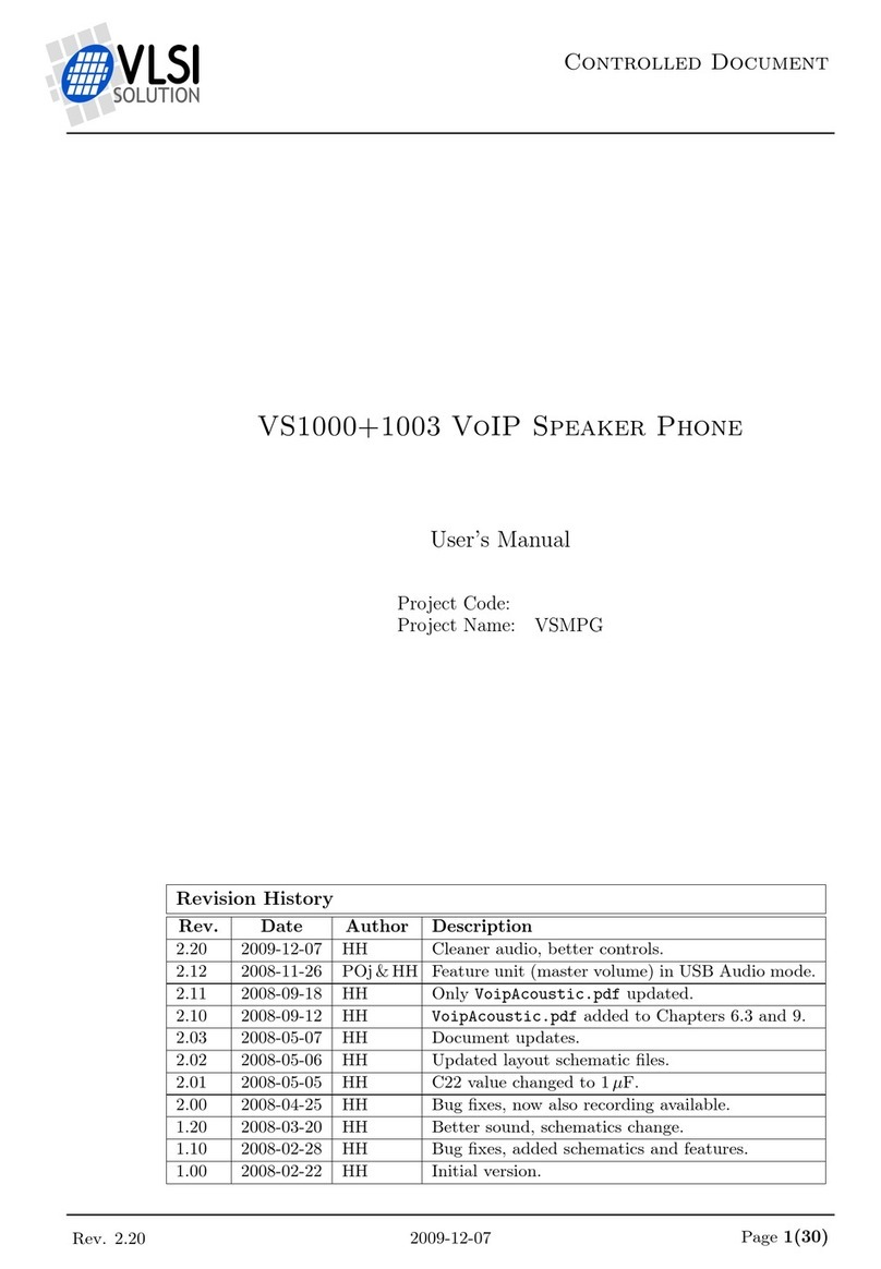 Vlsi VS1000+1003 user manual