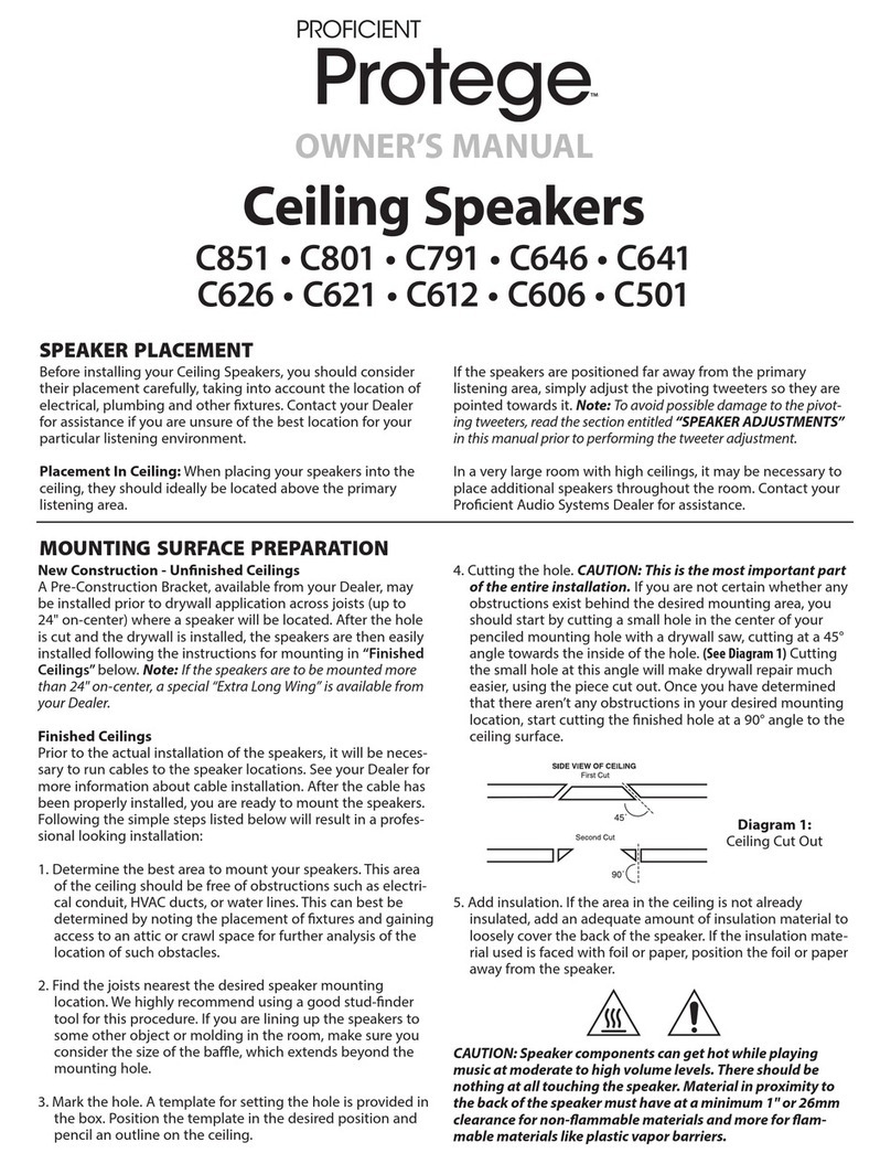 Proficient Protege C851 owner's manual