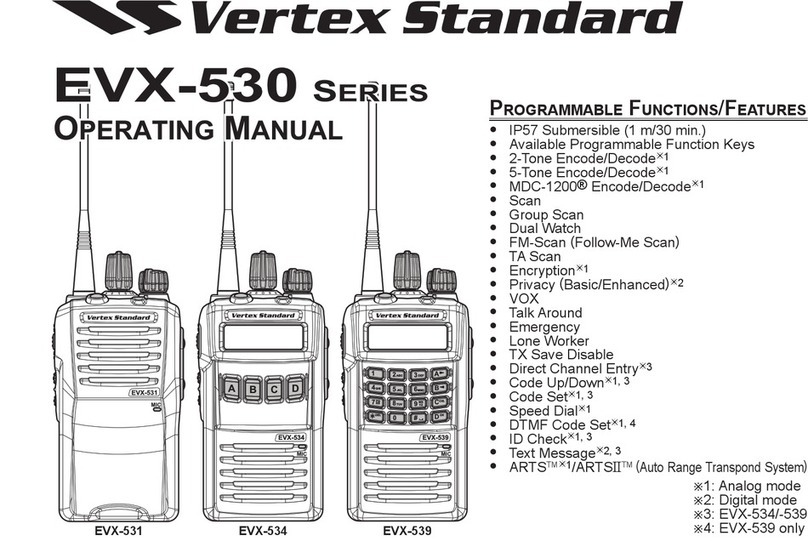 Verterx Standard EVX-530 series operating manual Verterx Standard EVX-530 series operating manual