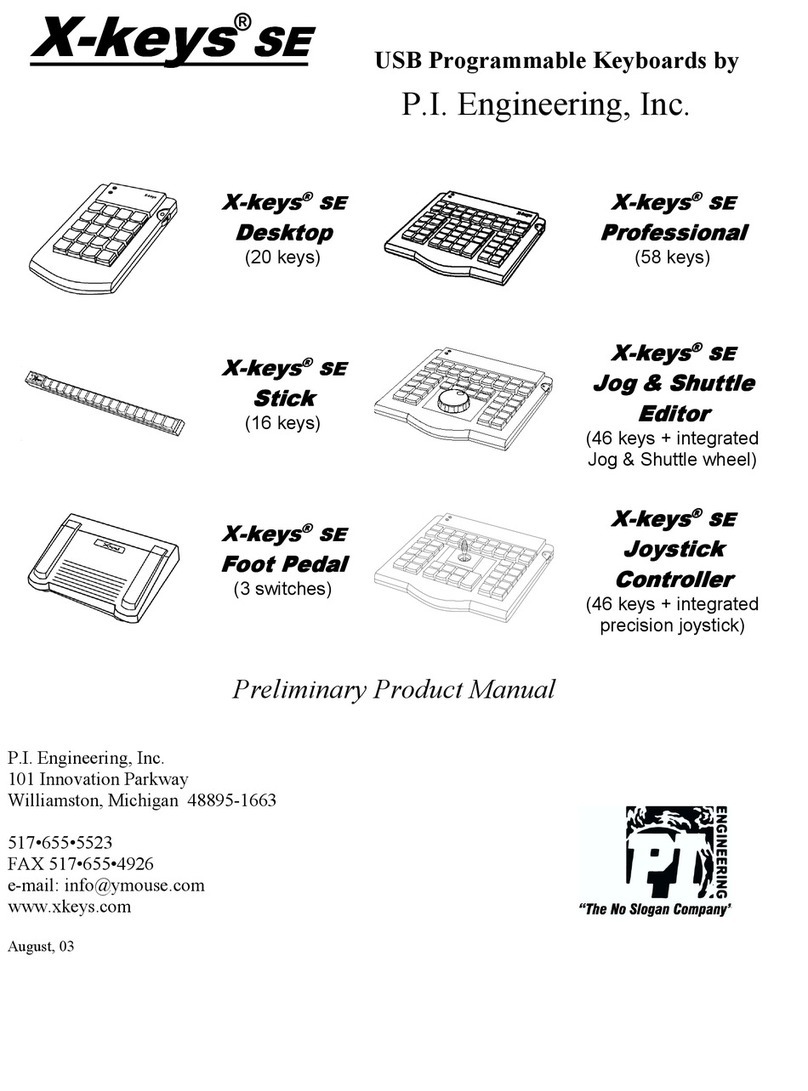 P.I. Engineering X-keys SE Desktop product manual